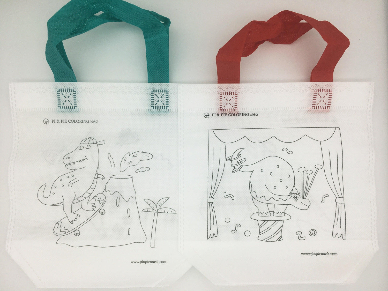 Pi & Pie Coloring Bag (4 bags) - {{ variant.title }} - Pi & Pie Mask LLC