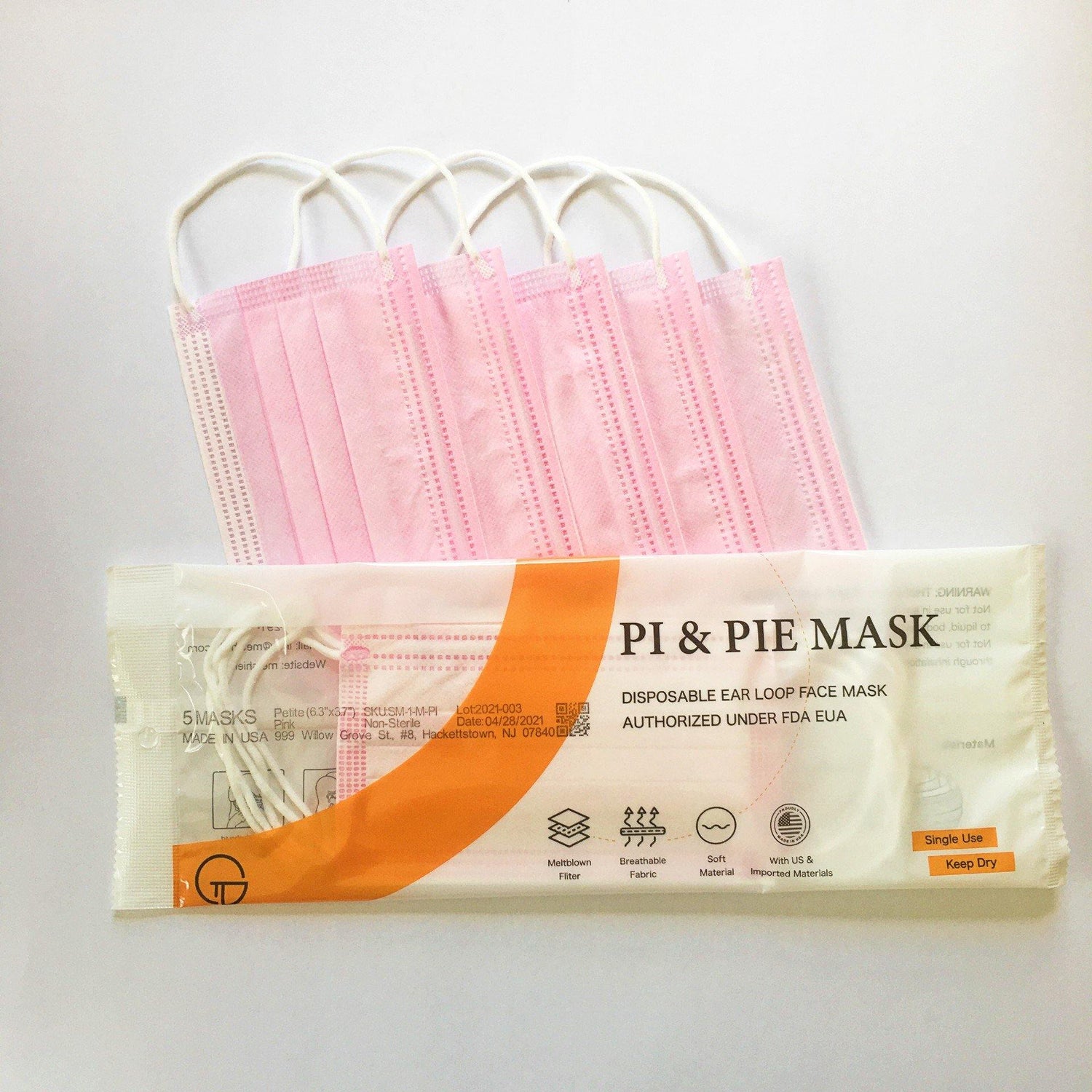 Petite<br>(5 masks)<br> - Pi & Pie Mask LLC
