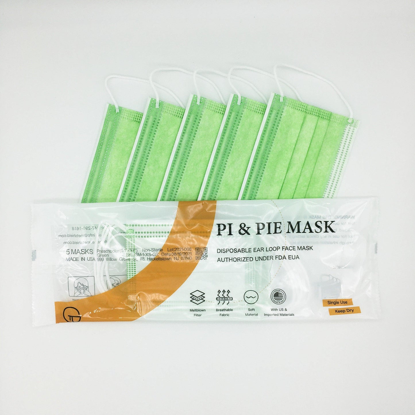 Toddler/<br>Preschooler<br>(5 masks) - {{ variant.title }} - Pi & Pie Mask LLC