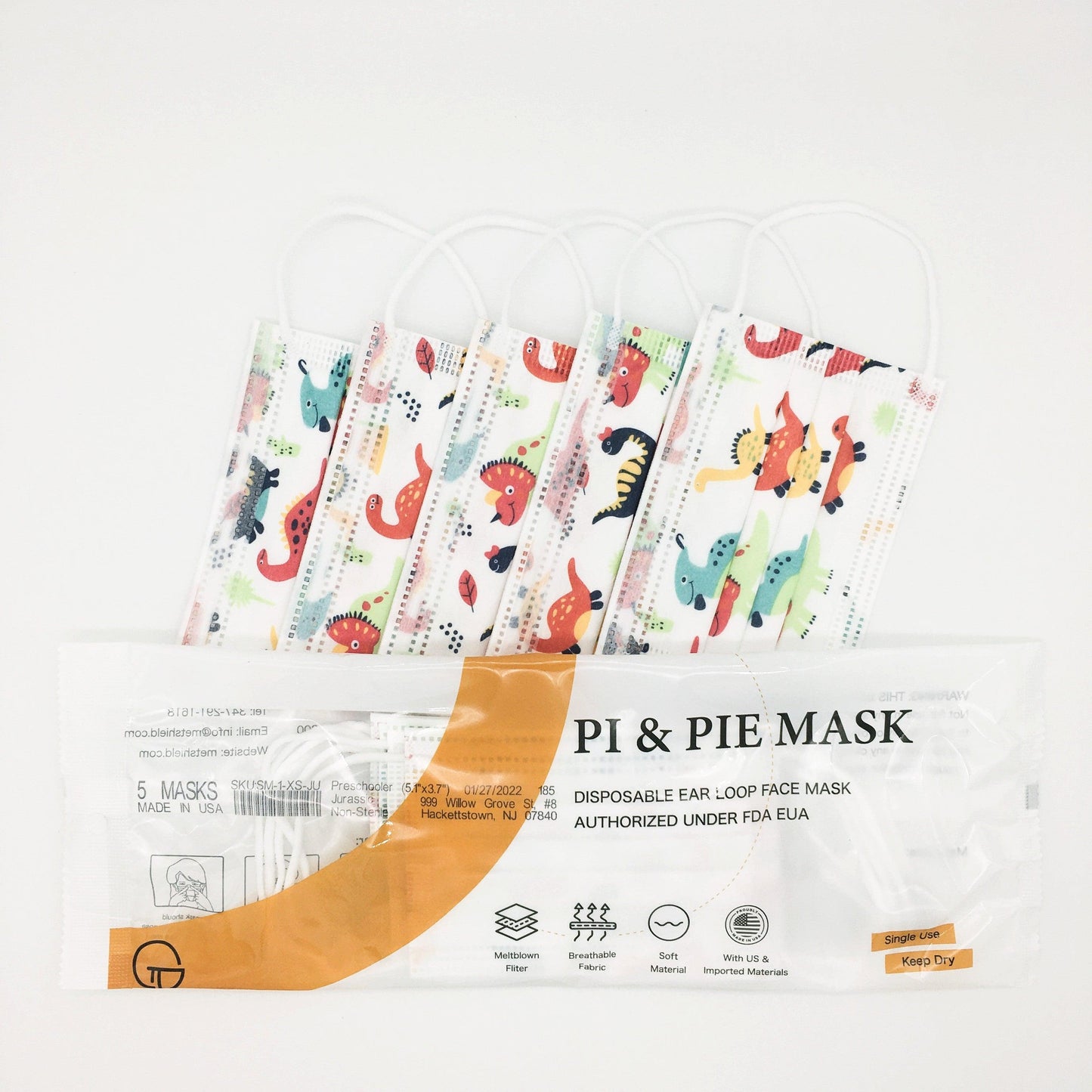 Toddler/<br>Preschooler<br>(5 masks) - {{ variant.title }} - Pi & Pie Mask LLC