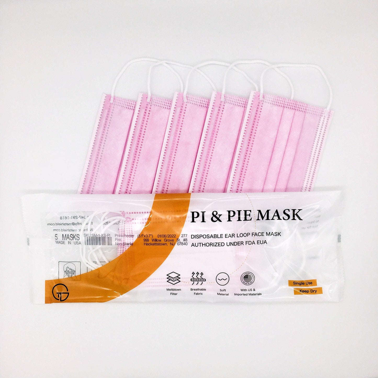 Toddler/<br>Preschooler<br>(5 masks) - {{ variant.title }} - Pi & Pie Mask LLC