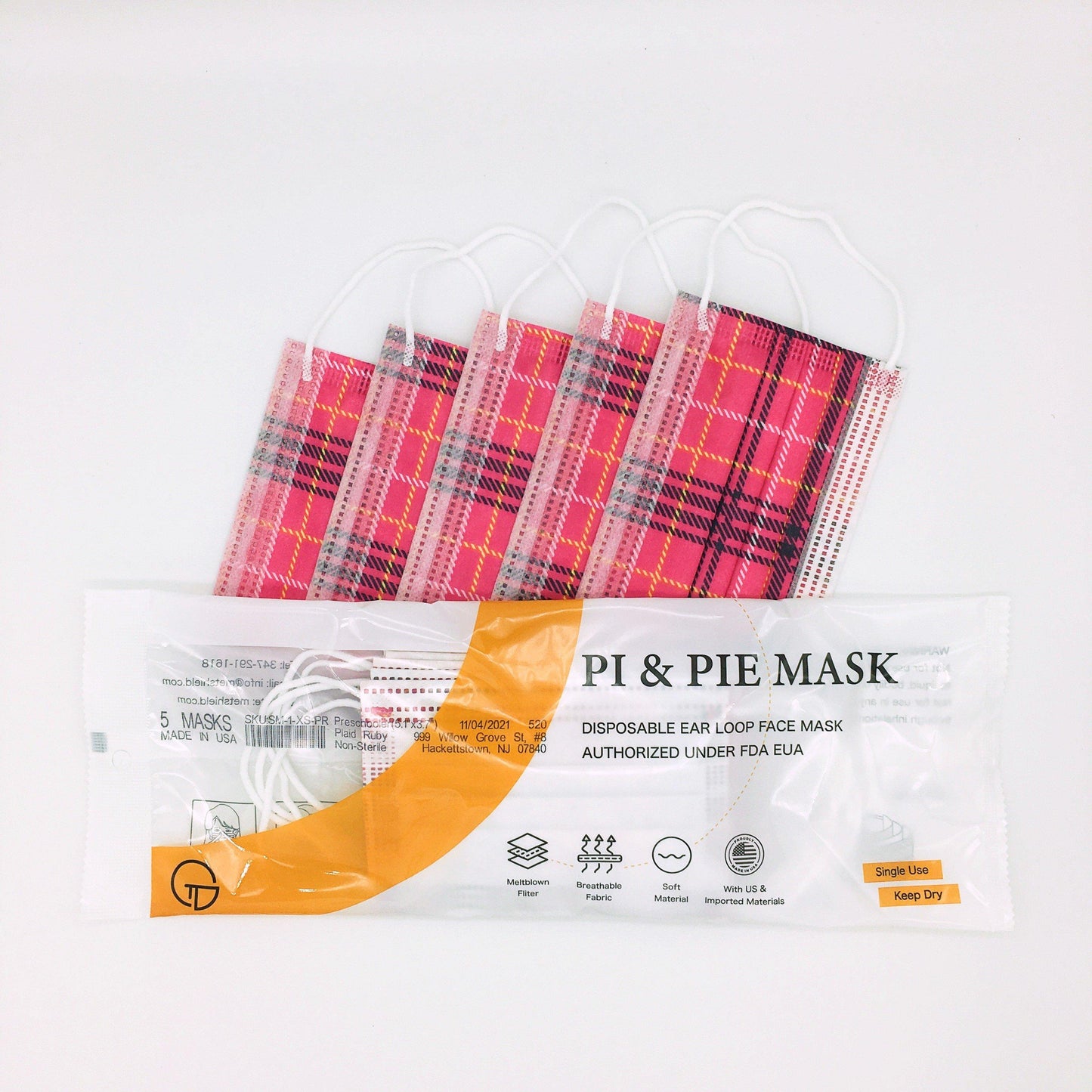 Toddler/<br>Preschooler<br>(5 masks) - {{ variant.title }} - Pi & Pie Mask LLC