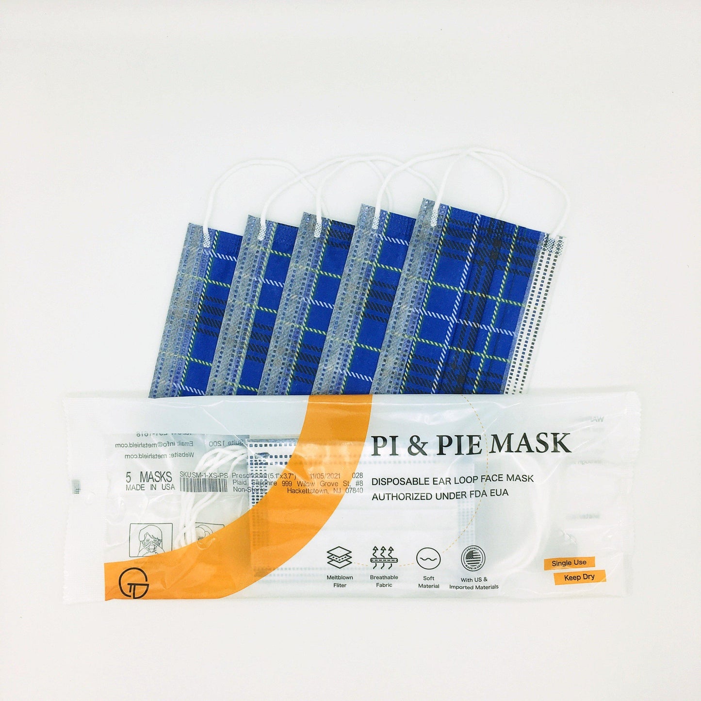 Toddler/<br>Preschooler<br>(5 masks) - {{ variant.title }} - Pi & Pie Mask LLC