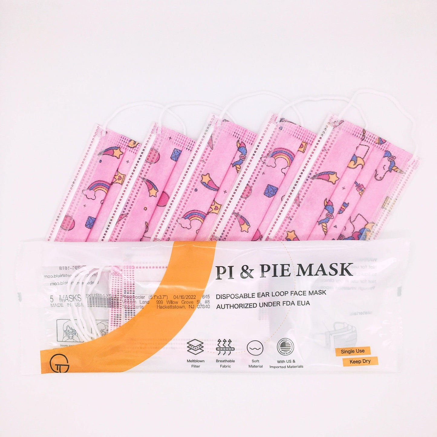 Toddler/<br>Preschooler<br>(5 masks) - {{ variant.title }} - Pi & Pie Mask LLC